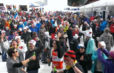 Skiweltcup 2013 Lenzergeide Bayerische Band Gaudiblosn