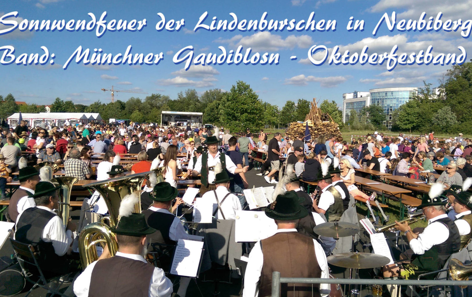 Sonnwendfeier Neubiberg Oktoberfestband Baudiblosn